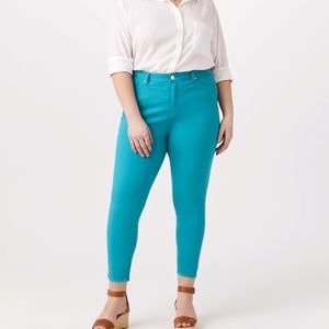 Turquoise Skinny Pants